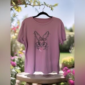 Bunny graphic T-shirt